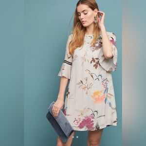 NWT Antropologie Vineet Bahl Fleur Tunic Dress L